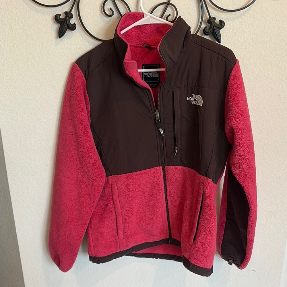 The North Face Pink and Black Puffer Coat for Stylish Warmth